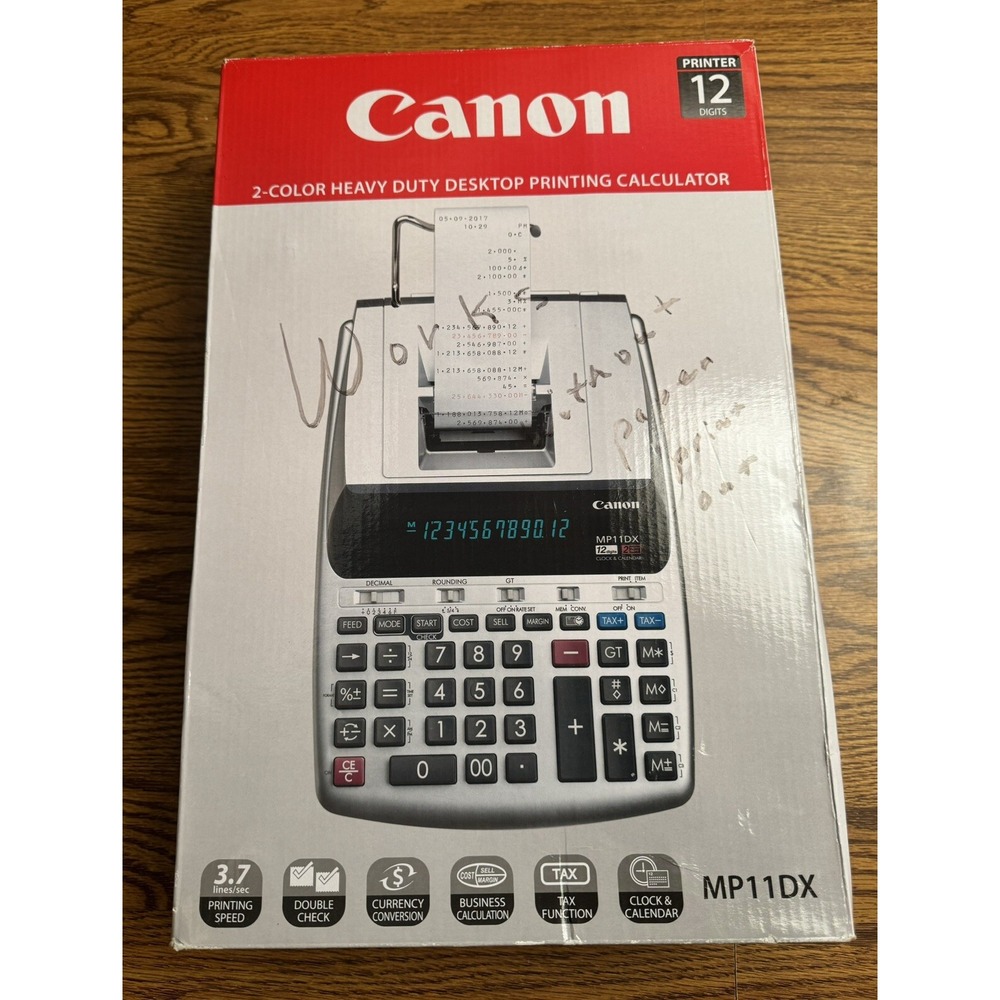 Canon Printing Calculator MP11DX Excellent Conditions